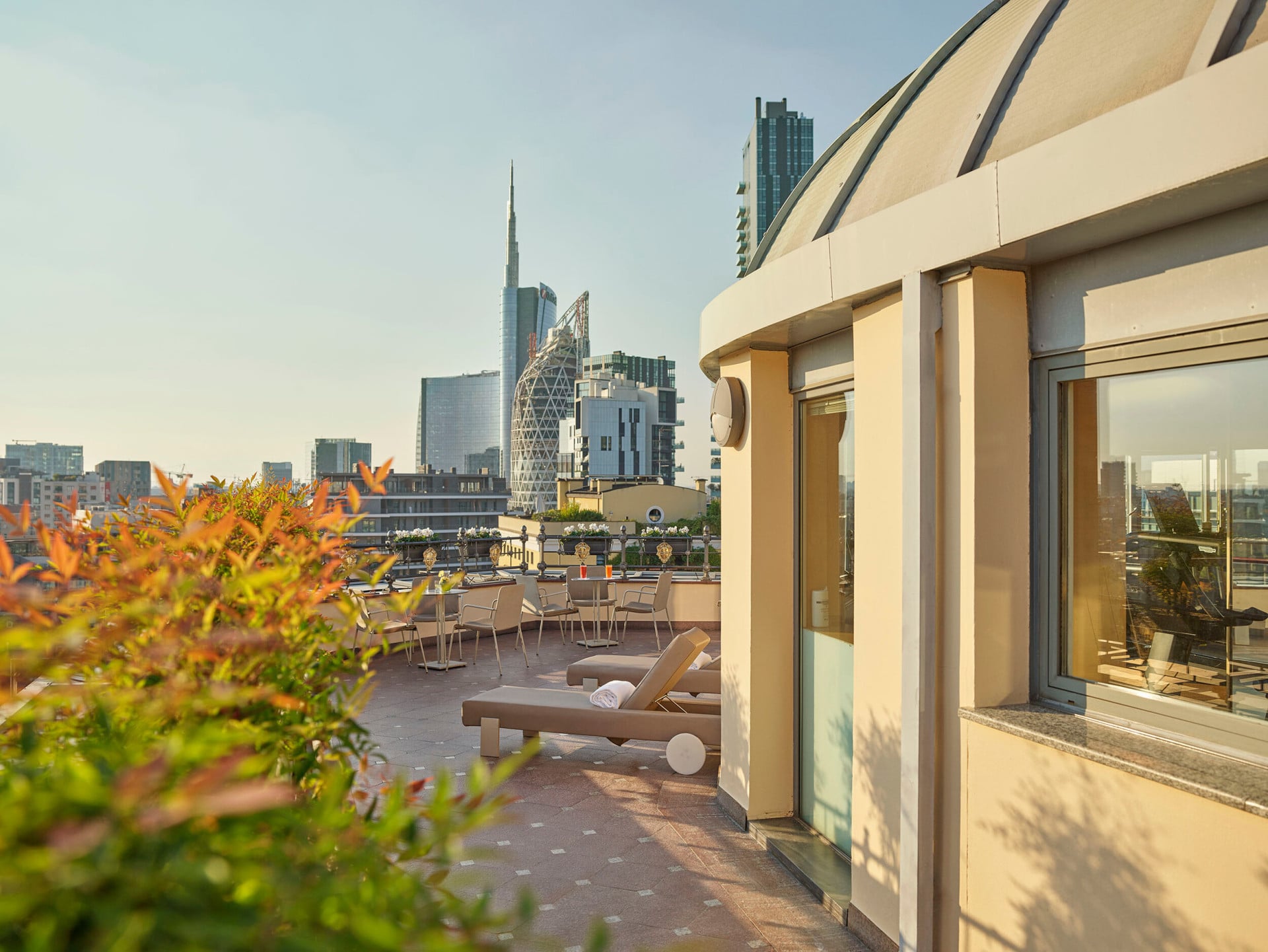 Beautiful view of Porta Nuova area from Club10 