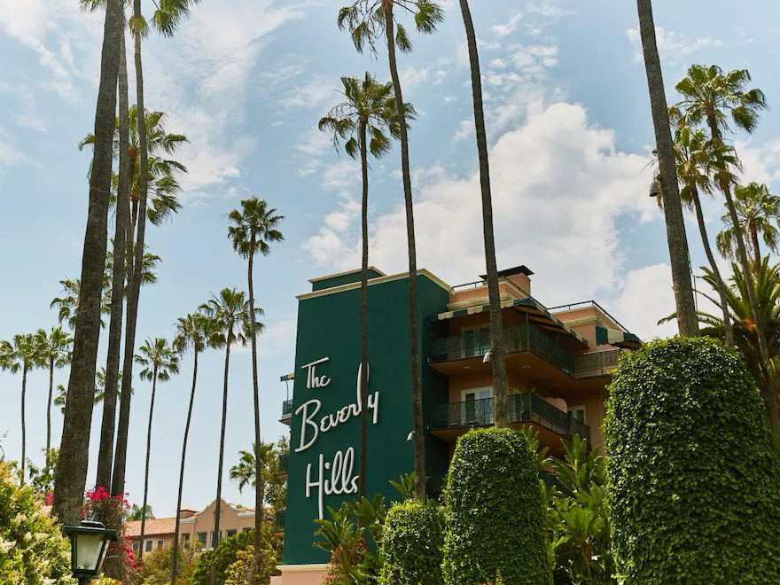 Exterior at The Beverly Hills Hotel, Los Angeles