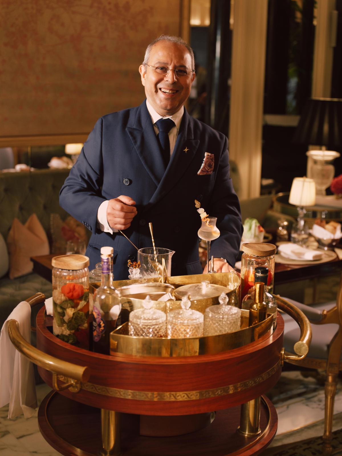 Gibson Martini trolley at The Dorchester
