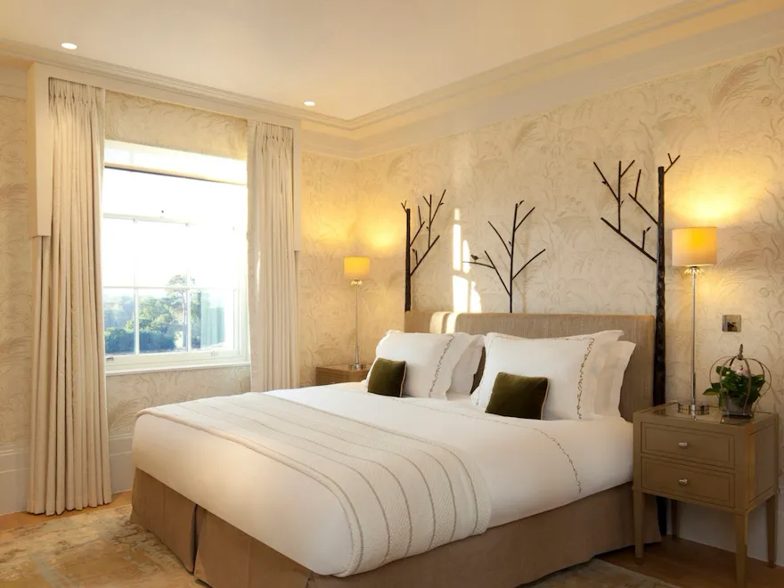 Mansion House superior room interior at Coworth Park, Ascot