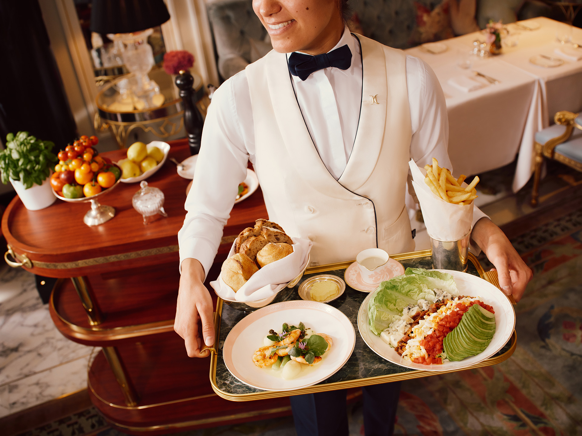  Artists' Bar - Lunch - Waitress Holding Tray