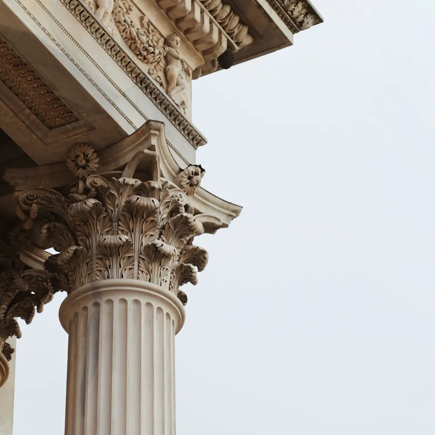 Architectural detail of Arco della Pace