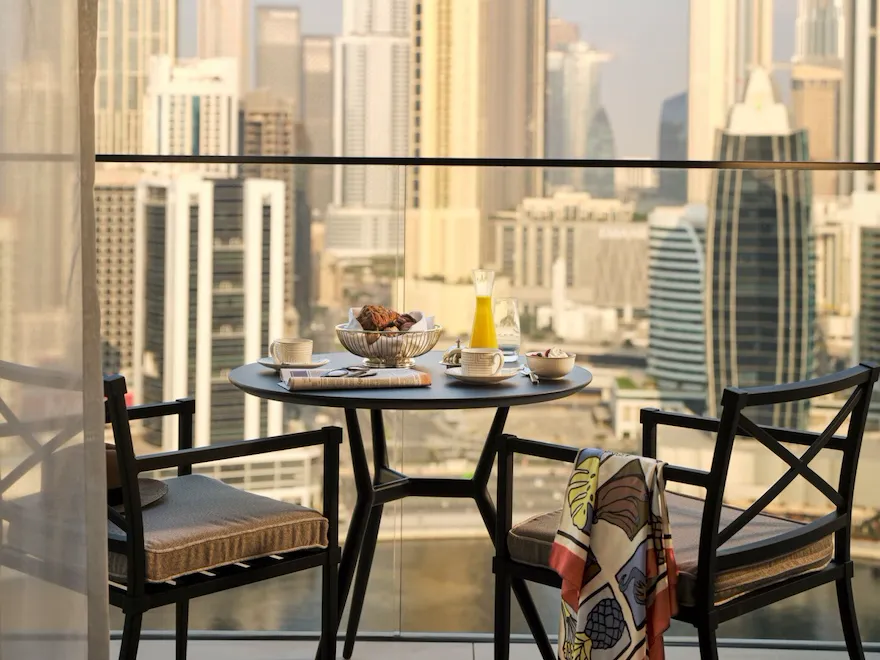 View from Marina suite at The Lana, Dubai