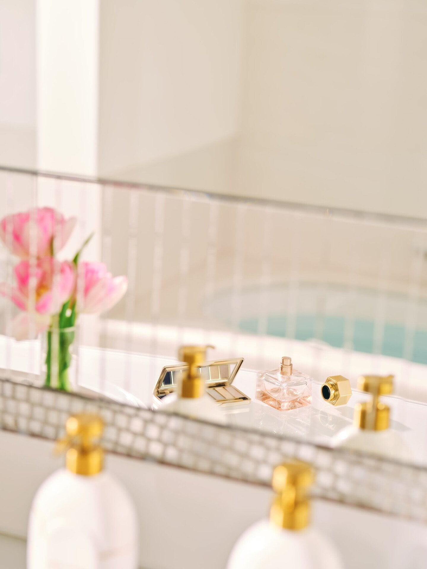 Premium Room white bathroom details